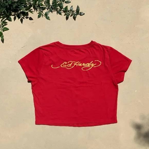 y2k Ed Hardy cropped top - Picture 2 of 4
